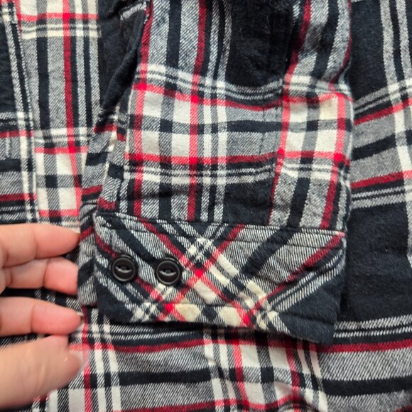 Boston Traders Men’s Plaid Hooded Flannel Jacket with Sherpa Lining - Picture 9 of 16